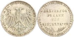 2 Gulden 法蘭克福自由市 銀 