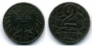 2 Heller Autriche-Hongrie (1867-1918) Acier 