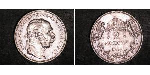 2 Korona Imperio austrohúngaro (1867-1918) Plata Franz Joseph I (1830 - 1916)