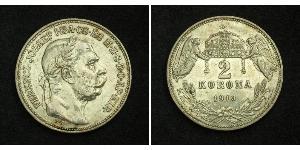 2 Korona Österreich-Ungarn (1867-1918) Silber Franz Joseph I (1830 - 1916)