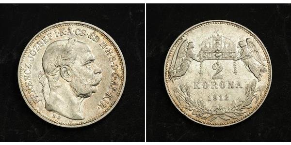 2 Korona Австро-Венгрия (1867-1918) Серебро Франц Иосиф I (1830 - 1916)
