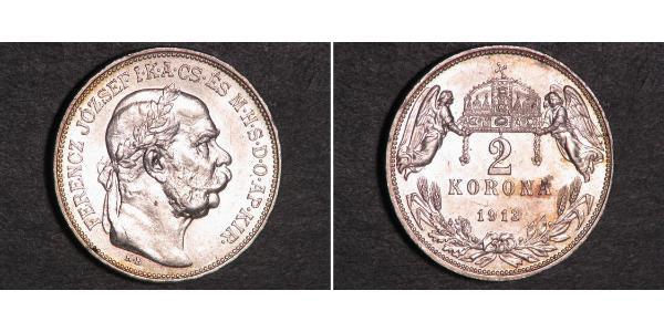 2 Korona Австро-Угорщина (1867-1918) Срібло Франц Иосиф I (1830 - 1916)