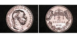 2 Korona 奥匈帝国 (1867 - 1918) 銀 弗朗茨·约瑟夫一世 (1830 - 1916)