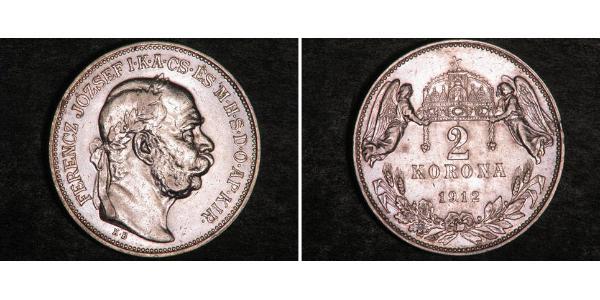 2 Korona 奥匈帝国 (1867 - 1918) 銀 弗朗茨·约瑟夫一世 (1830 - 1916)