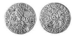 2 Kreuzer Augsbourg (1276 - 1803) Argent Ferdinand II du Saint-Empire(1578 -1637)
