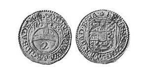 2 Kreuzer Margraviat de Bade-Durlach (1535 - 1771) Argent 