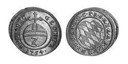 2 Kreuzer Elettorato di Baviera (1623 - 1806) Argento Massimiliano III di Baviera(1727 – 1777)