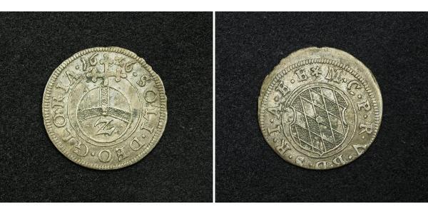 2 Kreuzer Germania Argento Massimiliano I di Baviera (elettore)(1573 – 1651)