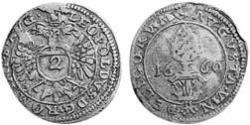 2 Kreuzer Imperial City of Augsburg (1276 - 1803) Silver Leopold I, Holy Roman Emperor (1640-1705)