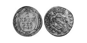 2 Kreuzer Margrave of Baden-Durlach (1535 - 1771) Silver 