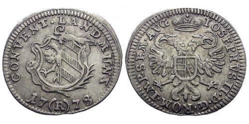 2 Kreuzer Alemania Vellón Plata 