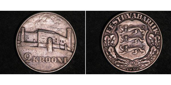 2 Krone Estonia (Republic) Argent 