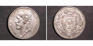 2 Krone Liechtenstein Argent Johann II, Prince of Liechtenstein (1840-1929)