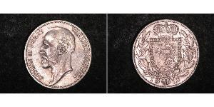 2 Krone Liechtenstein Argent Johann II, Prince of Liechtenstein (1840-1929)