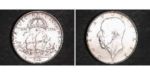 2 Krone Suède Argent Gustave V de Suède (1858 - 1950)