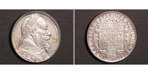 2 Krone Suède Argent Gustave II Adolphe de Suède( – 1632)