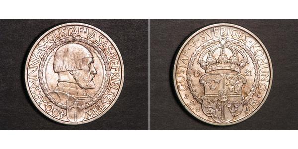 2 Krone Suède Argent 