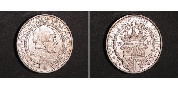 2 Krone Suède Argent 