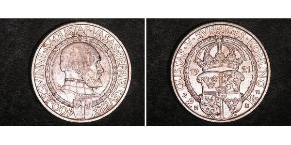 2 Krone Suède Argent 