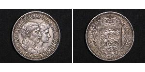 2 Krone Danimarca Argento Cristiano X di Danimarca (1870 - 1947)