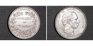 2 Krone Danimarca Argento Cristiano IX di Danimarca (1818-1906)