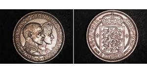 2 Krone Danimarca Argento Cristiano X di Danimarca (1870 - 1947)