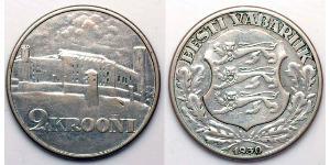 2 Krone Estonia (Republic) Argento 