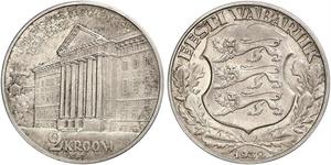 2 Krone Estonia (Republic) Argento 