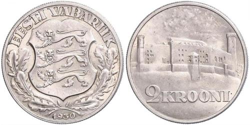 2 Krone Estonia (Republic) Argento 