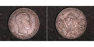 2 Krone Norvegia (1905 - ) Argento Haakon VII di Norvegia (1872 - 1957)