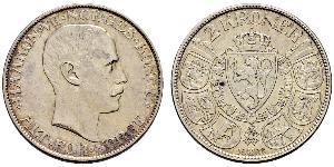 2 Krone Norvegia (1905 - ) Argento Haakon VII di Norvegia (1872 - 1957)