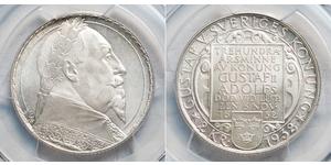 2 Krone Svezia Argento Gustavo II Adolfo di Svezia(1594 – 1632)