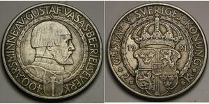 2 Krone Svezia Argento 