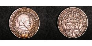 2 Krone Svezia Argento 