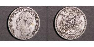 2 Krone Svezia Argento Oscar II di Svezia (1829-1907)