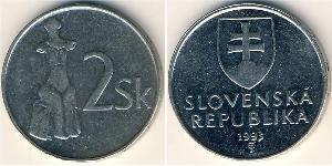 2 Krone Slovakia Nickel 