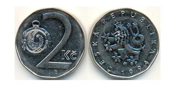 2 Krone République tchèque Acier/Nickel 