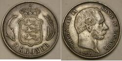 2 Krone Dinamarca Plata 