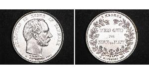 2 Krone Dinamarca Plata Christian IX de Dinamarca (1818-1906)