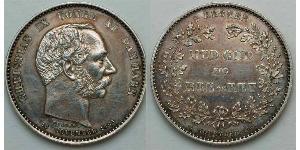 2 Krone Dinamarca Plata Christian IX de Dinamarca (1818-1906)