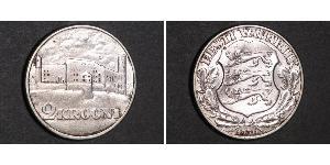 2 Krone Estonia (Republic) Plata 