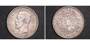 2 Krone Suecia Plata Gustavo V de Suecia (1858 - 1950)