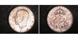 2 Krone Suecia Plata Gustavo V de Suecia (1858 - 1950)