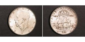 2 Krone Suecia Plata Gustavo V de Suecia (1858 - 1950)
