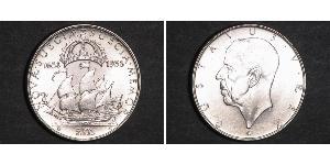 2 Krone Suecia Plata Gustavo V de Suecia (1858 - 1950)