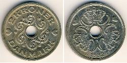 2 Krone Danimarca Rame/Nichel 