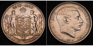 2 Krone Dänemark Silber Christian X. (1870 - 1947)