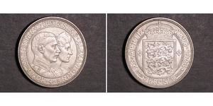 2 Krone Dänemark Silber Christian X. (1870 - 1947)