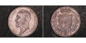 2 Krone Liechtenstein Silber Johann II, Prince of Liechtenstein (1840-1929)