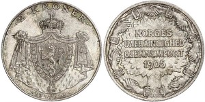 2 Krone Norwegen Silber Haakon VII. (1872 - 1957)